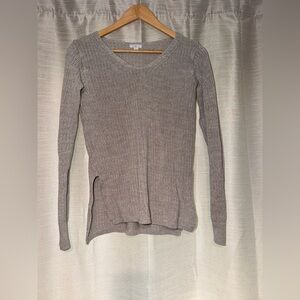 bp Women’s Light Gray Knit Crew Sweater size S
